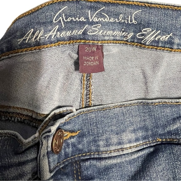 Gloria Vanderbilt Bermuda Denim Shorts Plus Size Amanda Skimmer Pants Stretchy - Picture 10 of 16